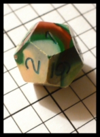 Dice : Dice - DM Collection - Armory Change Over Dice 12D Peach Green Red - Ebay Sept 2011